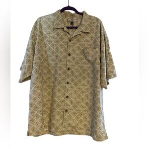 Tommy Bahama Silk Button Down Shirt Men’s XL Tropical Hawaiian Short Sleeve